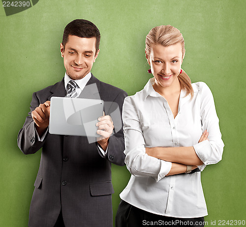Image of Business Woman and Man