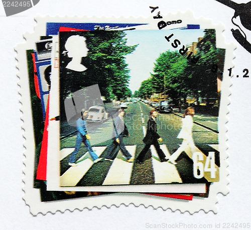 Image of Beatles Album "Abbey Road" Stamp