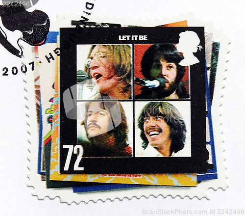 Image of Beatles Album "Let It Be" Stamp