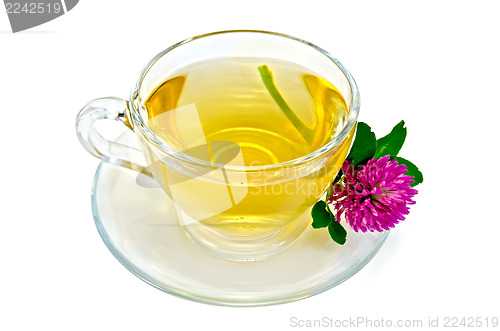 Image of Herbal tea with a one clover