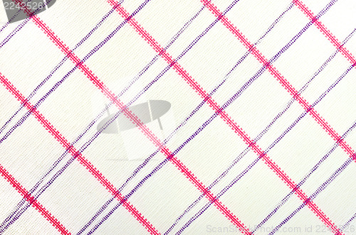 Image of Fabric with pink and purple stripes