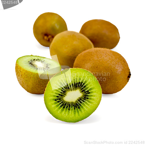 Image of Kiwi whole and halved