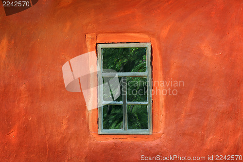 Image of Window on the wall of an ancient house