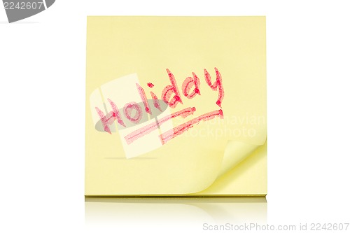 Image of  Holiday memo