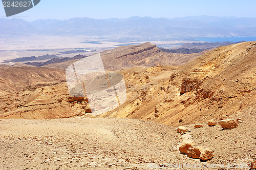 Image of Mountains in the south of Israel, down to the Red Sea 