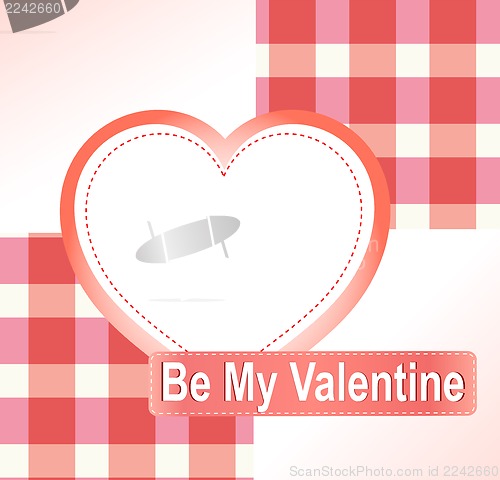 Image of Valentine's background with hearts and place for text