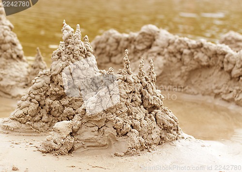 Image of Sand Castle on Beach