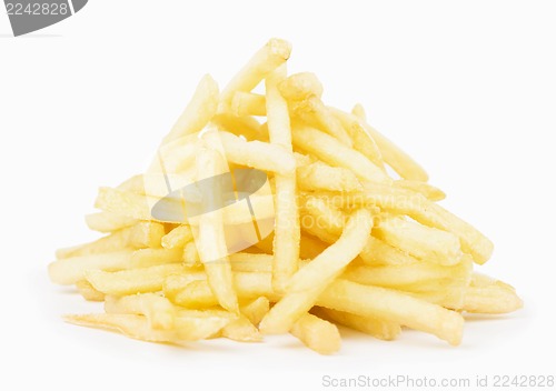 Image of deep-fried potatoes isolated