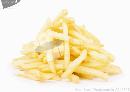 Image of deep-fried potatoes isolated