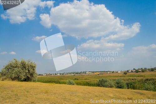 Image of lake with sky