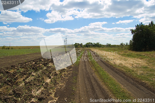 Image of way along field