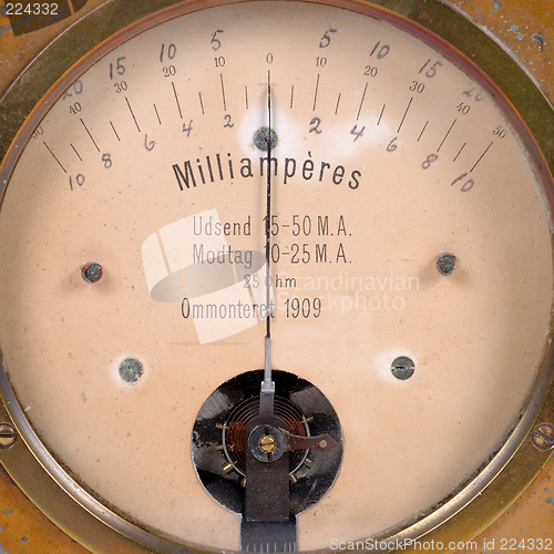 Image of Ampere meter very old