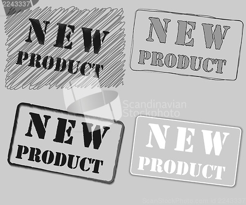 Image of New product rubber stamp vector illustration.