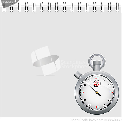 Image of Note and stopwatch
