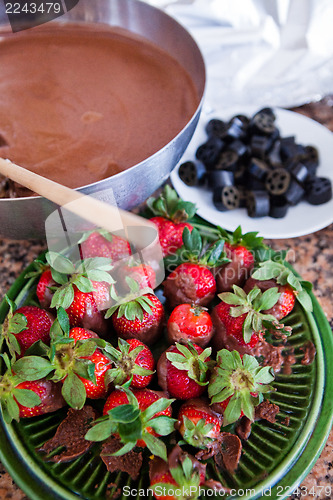 Image of Strawberries chocolate and licorice