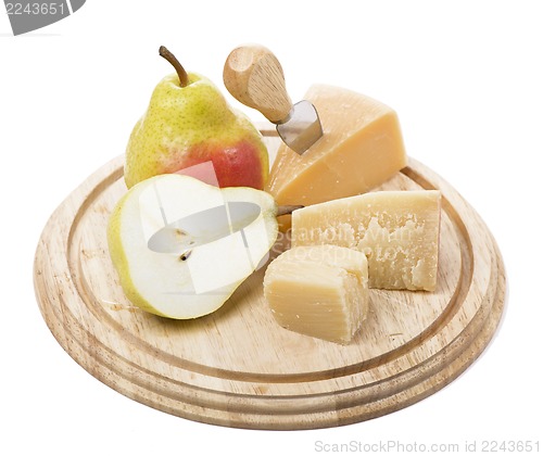 Image of cheese and fruit