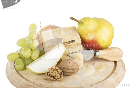 Image of cheese and fruit