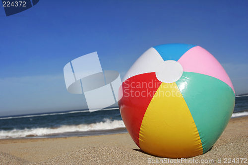 Image of Beachball on Beach