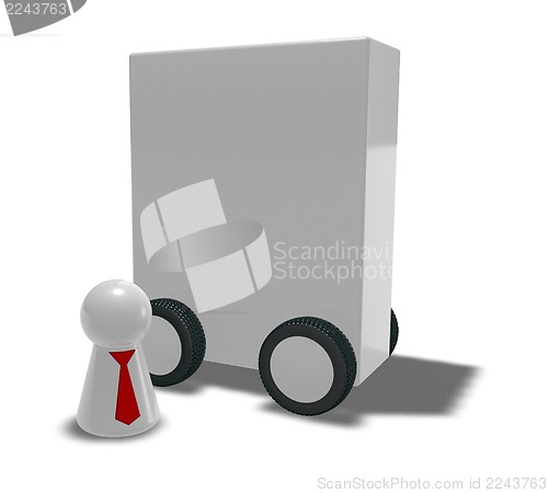 Image of box on wheels