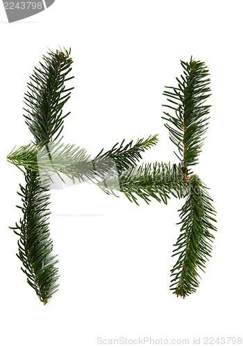 Image of H - symbol from christmas alphabet