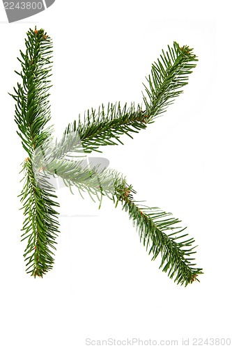Image of K - symbol from christmas alphabet