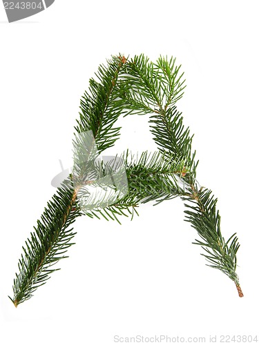 Image of A - symbol from christmas alphabet