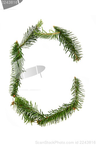 Image of C - symbol from christmas alphabet