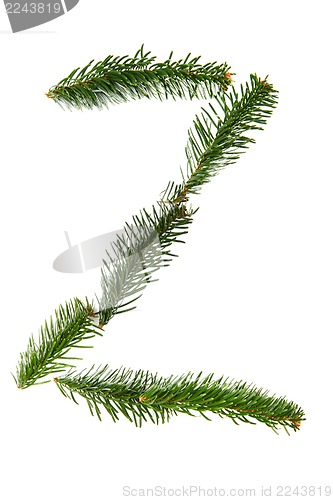 Image of Z - symbol from christmas alphabet