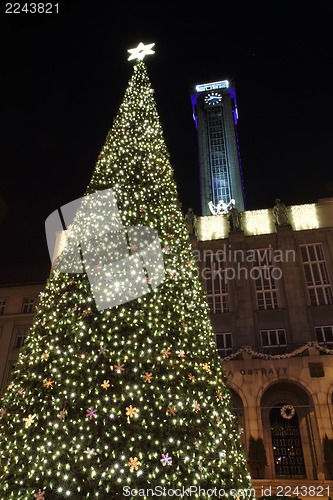 Image of christmas tree in Ostrava 