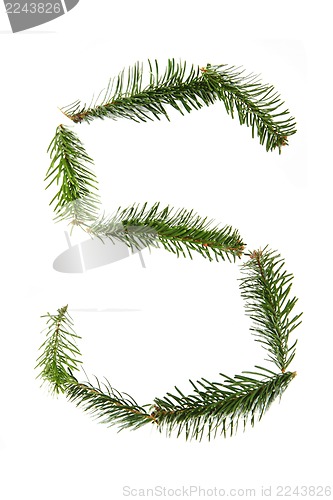 Image of S - symbol from christmas alphabet