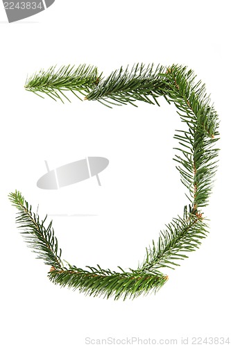 Image of J - symbol from christmas alphabet