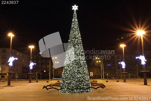 Image of christmas tree in Ostrava 