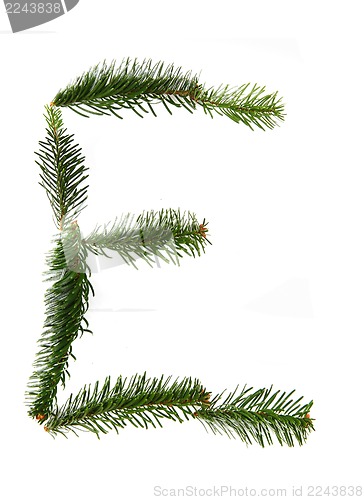 Image of E - symbol from christmas alphabet