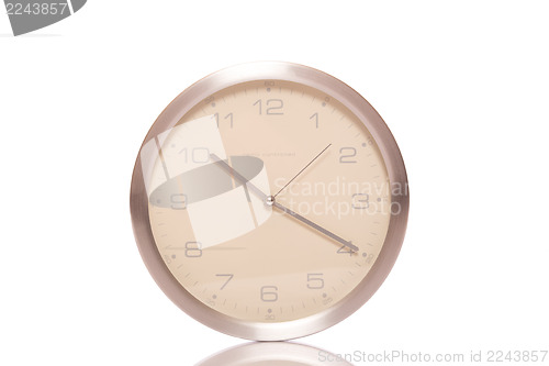 Image of Silver wall clock