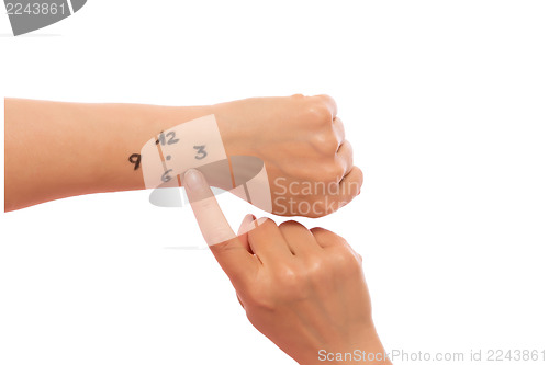 Image of Watch drawn on the arm