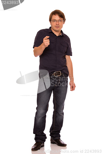 Image of Man pointing the finger