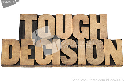 Image of tough decision