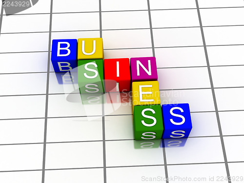 Image of 3d word business 