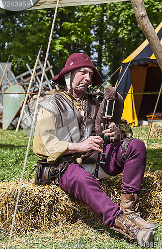 Image of Medieval Bagpiper