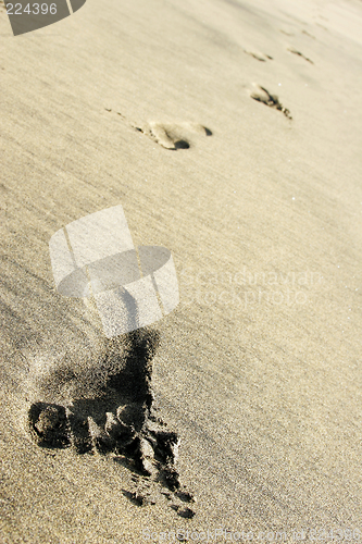 Image of Beach Footprints