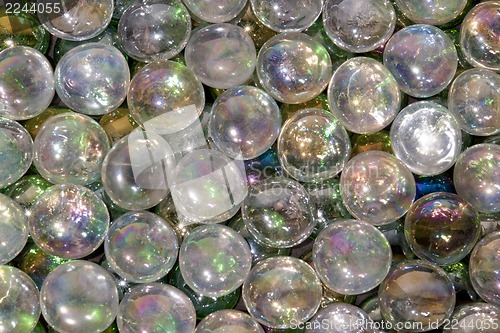 Image of iridescent glass beads