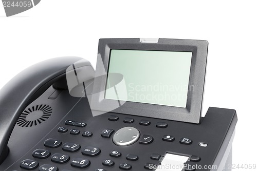 Image of display of modern business phone