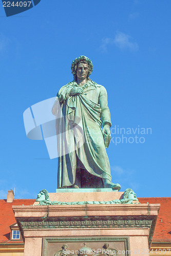 Image of Schiller statue, Stuttgart