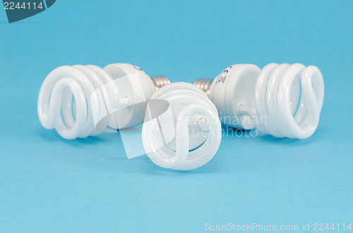 Image of novel new economic fluorescent light bulb 