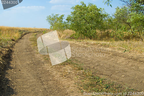 Image of rising road