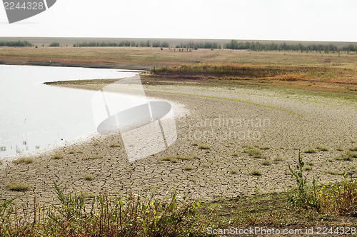 Image of drying lake