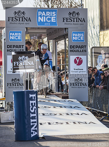 Image of The Cyclist Rick Flens- Paris Nice 2013 Prologue in Houilles