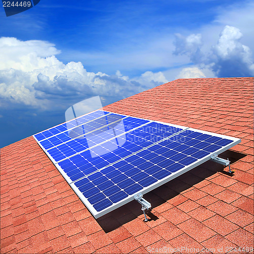 Image of Solar panels on the roof