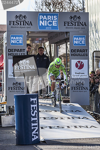 Image of The Cyclist Ratto Daniele- Paris Nice 2013 Prologue in Houilles