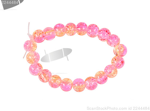 Image of Pink bracelet of glass beads
